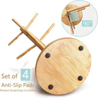 Lorbro Coffee Mug Tree with 8 Hooks, Mug Tree Stand, Wood Coffee Cup Holder, Countertop Mug Tree, Mug Stand Kitchen Organizer, Cafe Accessories Decor & Kitchen Organizer Storage Stand