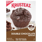 Krusteaz Muffin Mix, Double Chocolate Muffin Mix, Made with Real Chocolate Chips & No Artificial Flavors, Colors or Preservatives, 20 Ounce Box (Pack of 3)