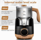 AMZCHEF 8-IN-1 Milk Frother and Steamer 550 Watts, 21 oz Split Stainless Steel Automatic Steamer, Milk's Warmer for Latte, Cappuccino, Hot and Cold Froth, Heated Milk, Hot Chocolate, Baby Food silver