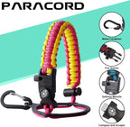 40OZ Insulated Stainless-Steel Water Bottle - Reusable Metal Water Bottles with Straw & Spout Lids, Paracord Handle & Carrier Pouch, Leakproof Workout Water Flask for Women Men