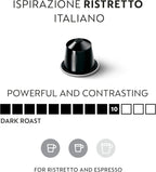 Nespresso Capsules Original Line, Ristretto Intenso, Dark Roast Coffee, 50 Count Coffee Pods