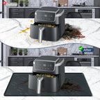 17.7"x14" Silicone Coffee Bar Mat, Non-Slip Hot Pad, Countertop Protector for Air Fryers, Microwaves, Coffee Makers, Compatible with Ninja, Cosori, Chefman, Toshiba