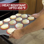 Boxiki Kitchen Non-Stick 12 Cup Silicone Muffin Pan With Steel Frame - BPA Free, Non-Toxic, Anti-Warp, Durable & Easy to Pop Silicone Muffin Tin - Perfect Cupcake Pan