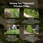 iTeaworld Tieguanyin-Green Oolong tea loose leaf - Natural Orchid Fragrance Authentic Fujian Anxi Tieguanyin 100g - Whole Tea leaves Oolong Tea for Health with 20 Empty Tea Bags, 3.5oz