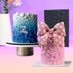 mostsom Silicone Lace Cake Mold for Fondant & Chocolate,Embossing Round Bubble Decorating - Reusable Baking Tools for Cupcakes, Cookies, Cake Decorations (F_ Round Bubble)