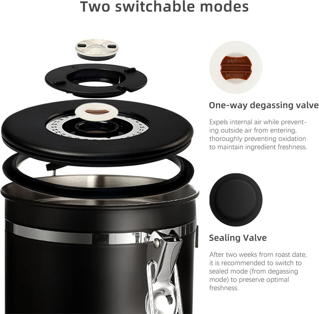 ShanSon Seal Valve 12pcs Set Airtight & Freshness Preservation Fits Various Coffee Containers Long-Lasting Lock Essential for Home Coffee Storage