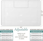 The Original Under Sink Mat - Silicone Waterproof mat, Trimmable, Easy to Clean, Kitchen cabinet liner, Under sink protector mats, Disinfection Surface - 34" x 22" or smaller