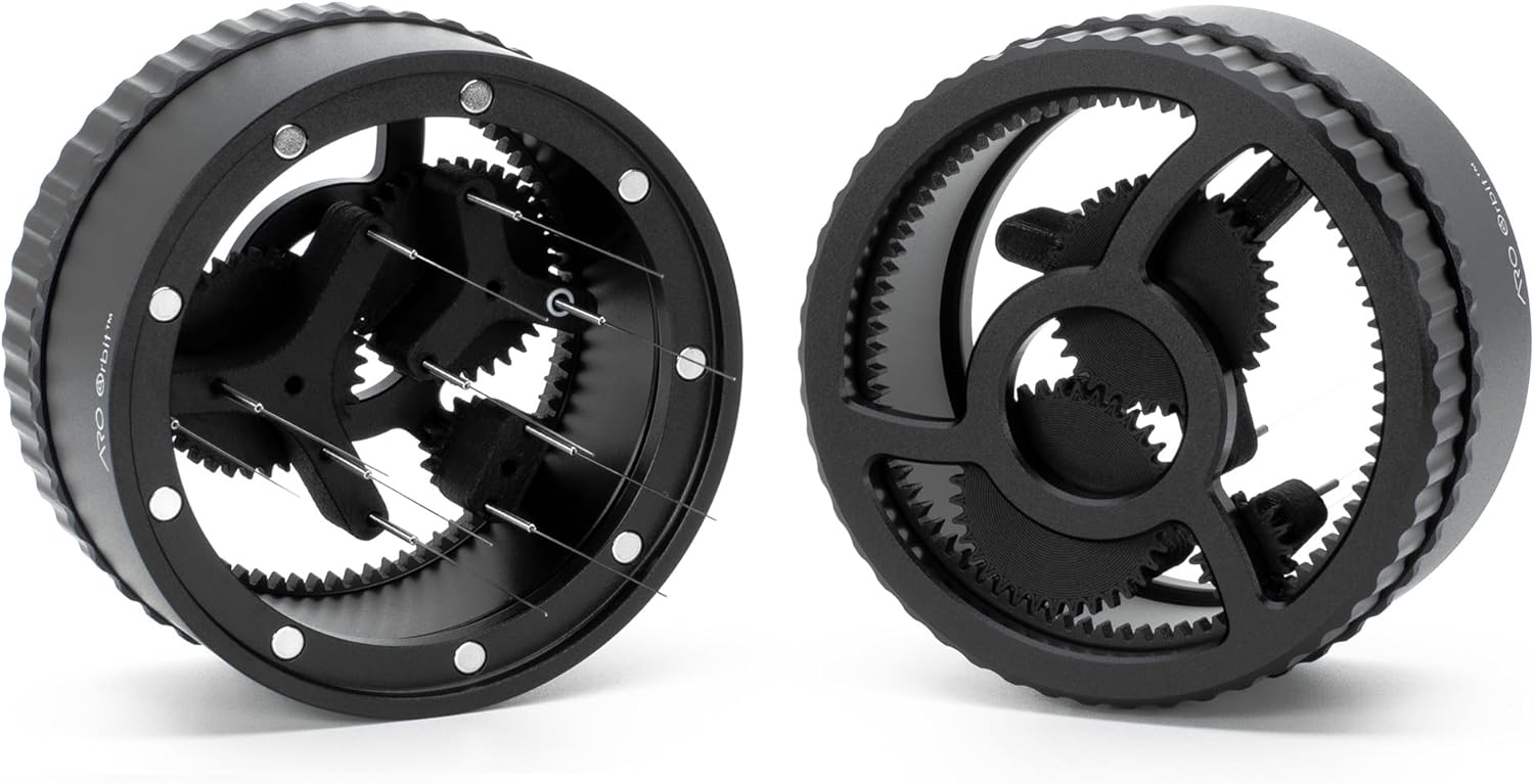 ARO Orbit PRO™ | Aluminum Spirographic WDT Tool | Mechanical Geared Spinning Distribution Tool for Home Baristas and Professional Cafés | Compatible with 58mm Portafilters