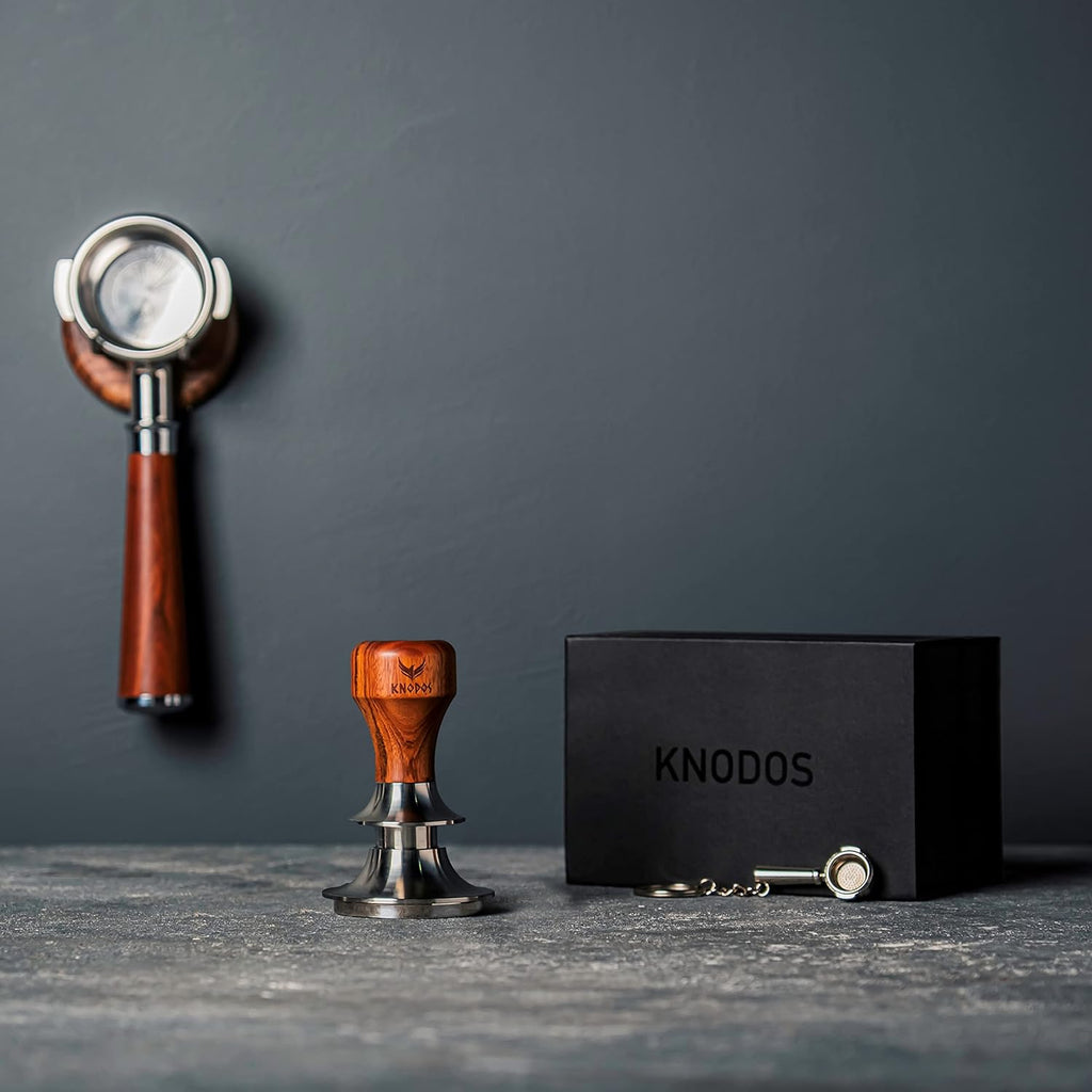 58mm Espresso Accessories Set – Tamping Station, Calibrated Tamper, Adjustable Coffee Distributor, WDT Puck Prep Tool & Scale for Rocket, ECM & Lelit