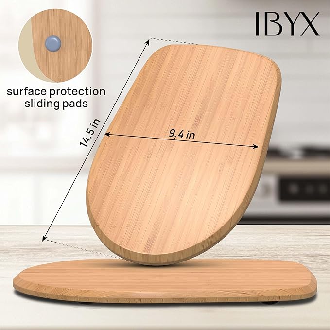 Ibyx Elegant Sliding Tray - Compatible with 4.5 Qt KitchenAid Stand Mixers and Other Heavy Appliances (Natural)