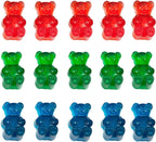 Gummy Candy Molds - Silicone Gummy Bear/Dinosaur/Hearts/Gummy Worm Mold for Kids with 2pcs Dropper,Non-stick and Bpa Free for Mini Candy Chocolate Gummies Baking