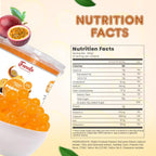 Fanale Popping Boba Pearls for Bubble Tea - 7 pound (Pack of 4) | Passion Fruit | Bursting Boba Pearls Bubble | Fruit Juice Flavor for Shakes, Dessert, Smoothie | FPB005-CS
