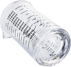 Ackers 4 Oz Glass Measuring Cup,Borosilicate Shot Glass with V-Shaped Spout-Black Line