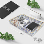 Spsyrine Bathroom Vanity Tray with Handles for Dresser Tops, Countertop, Perfume Decorative Tray, 11.8” * 7.87” *1.37” C1