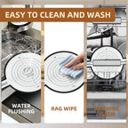 2-Pack Silicone Bread Sling for Dutch Oven – Fits 4–7 Qt Round Dutch Ovens – Heat Resistant Baking Mat with Handles, 0.7mm Thick, Oven Safe up to 446°F