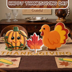 3 Pcs Large Thanksgiving Cookie Cutters Set 8 Inch Extra Large Pumpkin Maple Leaves Turkey Shapes Stainless Steel Metal Cookie Cutters Molds for Thanksgiving Baking Party Kitchen Accessories