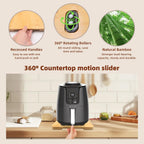 360° Rolling Tray Bamboo Appliance Slider, Appliance Sliders for Kitchen Appliances Sliding Tray for Coffee Maker Appliances Mat Easily from Under The Cabinet Natural(13.9"×9.4")