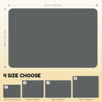 Coffee Mat Hide Stain Rubber (Dark Gray, 40cm×60cm), Coffee Bar Accessories Fit Under Espresso Machine CoffeeMaker Coffeepot, Backed Absorbent Dish Drying Mat for Kitchen Counter