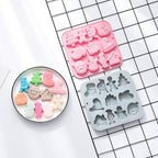 2 Pcs Christmas Chocolate Silicone Molds, 11 Cavity 11 Shapes Christmas Baking Molds for Cake Chocolate Candy Cupcakes Pudding Muffins Ice Cube Soap Ice Cube Jelly Making