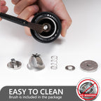 TIMEMORE Chestnut C3S Manual Coffee Grinder, Stainless Steel S2C Conical Burr Coffee Grinder, Hand Coffee Grinder, Adjustable Grind Setting for Travel/Camping/Home, Black