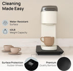 Ibyx Elegant Sliding Tray for Your Coffee Maker & Heavy Kitchen Appliances - Sturdy, Slides Easily from Under The Cabinet (Black, 7.5”W x 14.5”D)