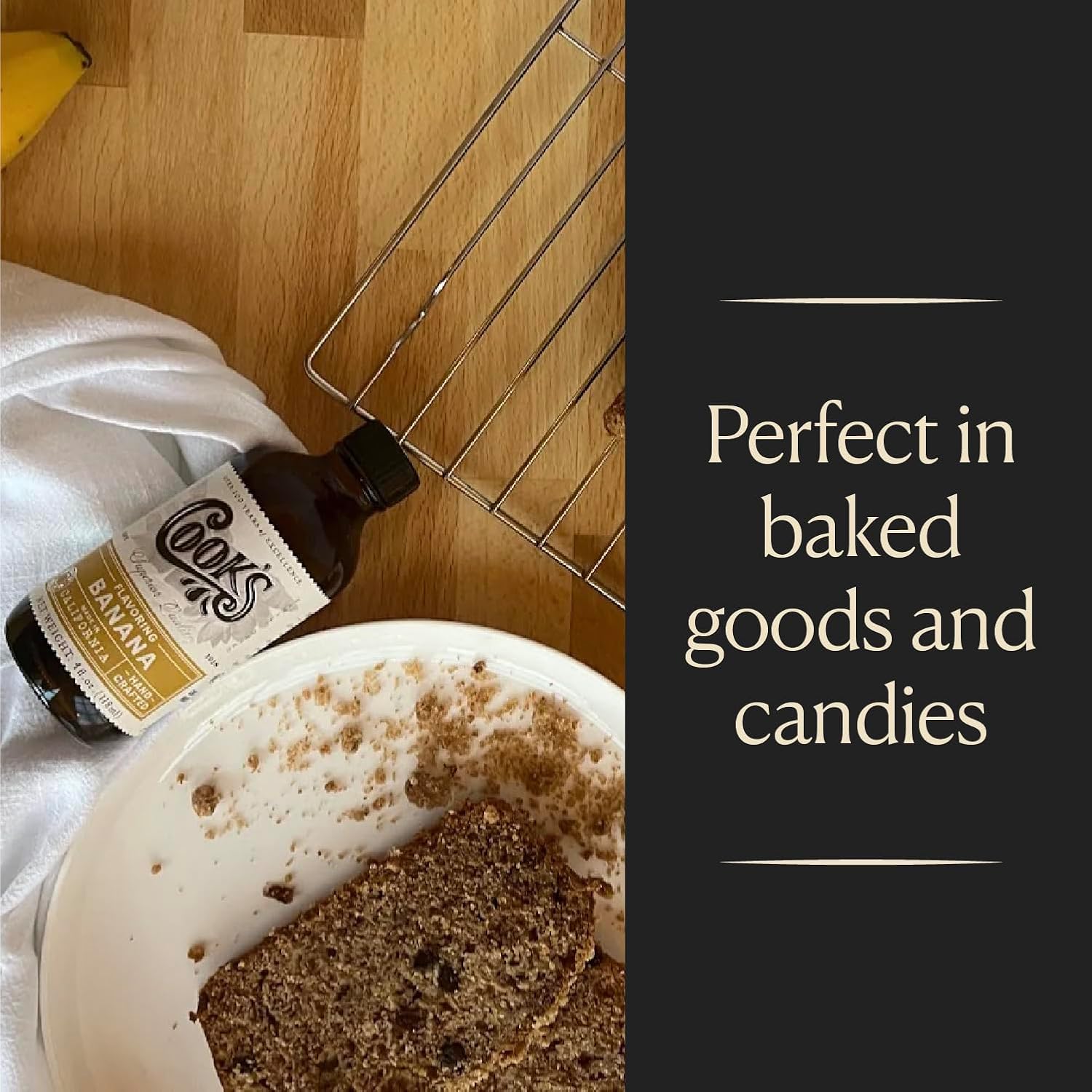 Cook's, Banana Flavoring for Baking, Candies, Beverages and Ice Cream, 8 oz