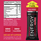 NewTrition® Extra Strength Energy Shots, 250mg Caffeine Energy Shots with Vitamin B & Amino Acids, Sugar-Free Vitamin Energy Shot, 1.7 fl oz (Pack of 12, Wild Berry)