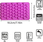 Gummy Candy Molds - 4Pcs Silicone Gummy Hearts Mold for Kids, Non-stick and Bpa Free for Mini Candy Chocolate Gummies Baking