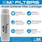 Water Softening Filter Cartridge | 10" Standard Universal Size | Ion Exchange Filter Softens Water | Great for Espresso and Washing Machines (1, 10" Standard)