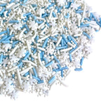 Manvscakes, Natural Sprinkles, No Artificial Dyes, Snowflake Edible Sprinkles, Holiday Cake Decorations, Dessert, Cookies, 3 ounces, Christmas Sprinkles, Winter Baking, Gluten Free, Blue Sprinkle
