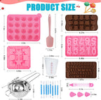 Cake Pop Maker Kit 618Pcs with 5 Silicone Mold Sets - 3 Tier Display Stand, Chocolate Candy Melting Pot,Piping Tips and Coupler, Measuring Cup, Muffin Cupcakes, Decorating Pen, Lollipop Sticks