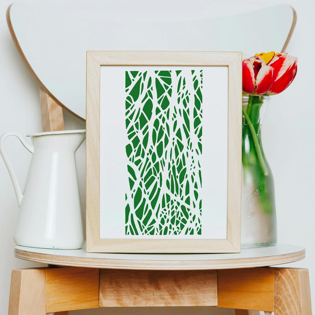 18Pcs Stencils for Crafts Painting, Reusable Cake Stencils Decorating Texture Stencil Background Stencil Leaf Floral Tree Templates for Painting on Wood Furniture Card Canvas Paper Scrapbook