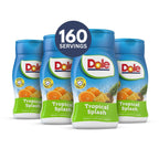 Dole Tropical Splash Liquid Water Enhancer - Sugar Free & Delicious, Makes 160 Flavored Water Beverages - Pack of 4