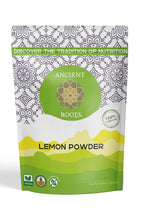 Ancient Roots Lemon Powder - Freeze-Dried, All-natural, No Sugar Added, Pure Citrus Fruit Powder, Natural Electrolyte, Good for Lemonades and Cocktails, Resealable Pouch - 10.5 ounces (75 servings)