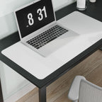 Pure White Plastic Table Cover Protector, 24" x 48" Waterproof Easy Flat PVC Desk Pad Mat, 1.5mm Thick Rectangle Vinyl Table Top Protector for Dining Room Table, Office, Dresser