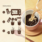 OKTEA Bubble Pearl Milk Tea Kit - Assam & Ceylon Tea Blend, New Zealand Milk, Preservative-Free Tapioca, Serve Hot or Iced - Single Box of 5 Servings