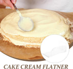 jojofuny Transparent Acrylic Cake Scraper Smoother, Baking Tool for Cake Decoration, Fondant Smoother, Bakery Supplies, Frosting Tools, 8.66 X 3.93 X 3.14 Inch