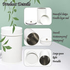 Tea Canister, 6 Pack Tea Tin Loose Leaf Tea Storage Tea Tins For Loose Tea, Tea Storage Loose Leaf Metal Tea Tin Canister For Loose Tea Storage Coffee Sugar Candy Herbs And Spices (White)