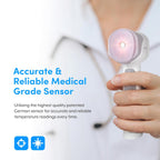 Medical Grade FSA-HSA Eligible Heavy Duty Touchless Infrared Forehead Thermometer, for Adults & Baby Digital Thermometer Gun, 1s Instant Results