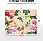 Large Dish Drying Mats For Kitchen Counter Microfiber Kitchen Drying Mat XL Draining Pad Absorbent Quick Drying Dish Mat 18x24 Inch - Birds Floral