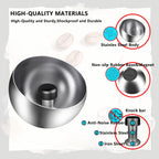 Espresso knock box –Stainless Steel,Coffee Knock box –Magnetic Base Removable Vertical Knock Bar,Knock Box with Shock-Absorbing and Non-Slip Base,Espresso Machine Accessories