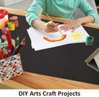 Silicone Mat Heat Resistant Mats for Countertop, Multipurpose Large Silicone Mats for Crafts Kitchen Workbench Size 48x24 inches Thick 2mm,Rolled Package,Black