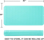Silicone Dish Drying Mat for Multiple Usage,Easy clean,Eco-friendly,Heat-resistant Silicone Mat for Kitchen Counter or Sink,Refrigerator or Drawer Liner Mint 5XL 36inches x 18inches