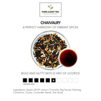 Pure And Easy Tea, Signature Chai Spiced Blend, Premium Loose Leaf Black Tea, 100% Natural, Bold & Spicy, Caffeinated, 100g/3.5oz