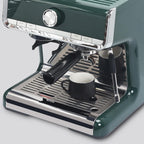 Lareina 3-Ounce Porcelain Espresso Cups Set of 6, Stackable Coffee Cups with Saucers, Spoons and Metal Stand, Ceramic Demitasse Mugs, Espresso Accessories for Machine, Black