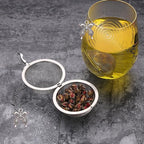 Tea Infusers for Loose Tea 3 Sets Tea Infuser Loose Leaf Tea Steeper Tea Stainless Steel Ball Mesh Tea Strainer Filters with Crtstal Pendant (Metal Butterfly)