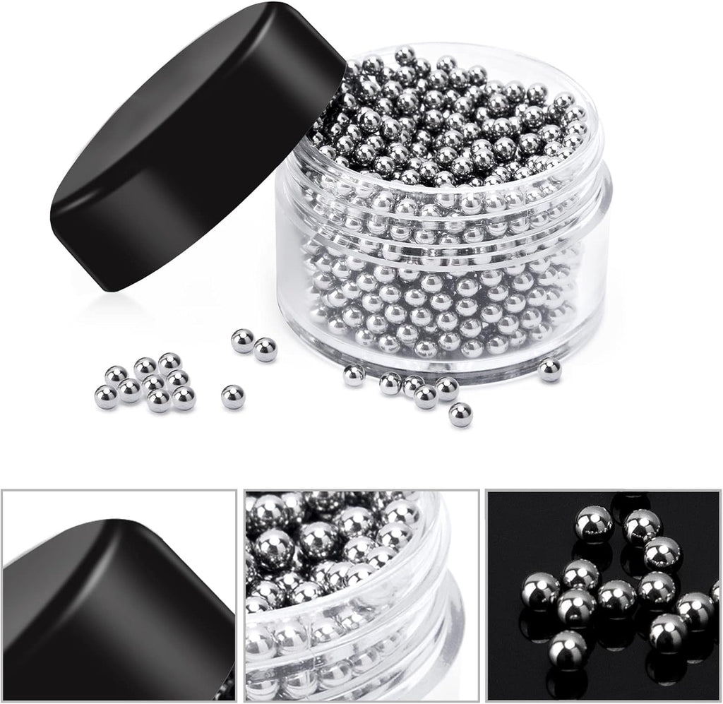 1000 PCS Decanter Cleaning Beads, 304 Stainless Steel Cleaning Balls for Glassware, Reusable Cleaning Beads for Wine Decanters Water Bottle Carafe and Vase