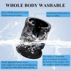 Coffee Portafilter Holder| Espresso Tamper Stand| Aluminum Alloy Espresso Holder| With Non-slip Base| Suitable For Most 58mm Coffee Machin Portafilter| (58mm, Black)