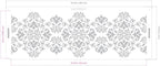 Long Border Cake Stencil, 4" x 12.75" (CARNA)