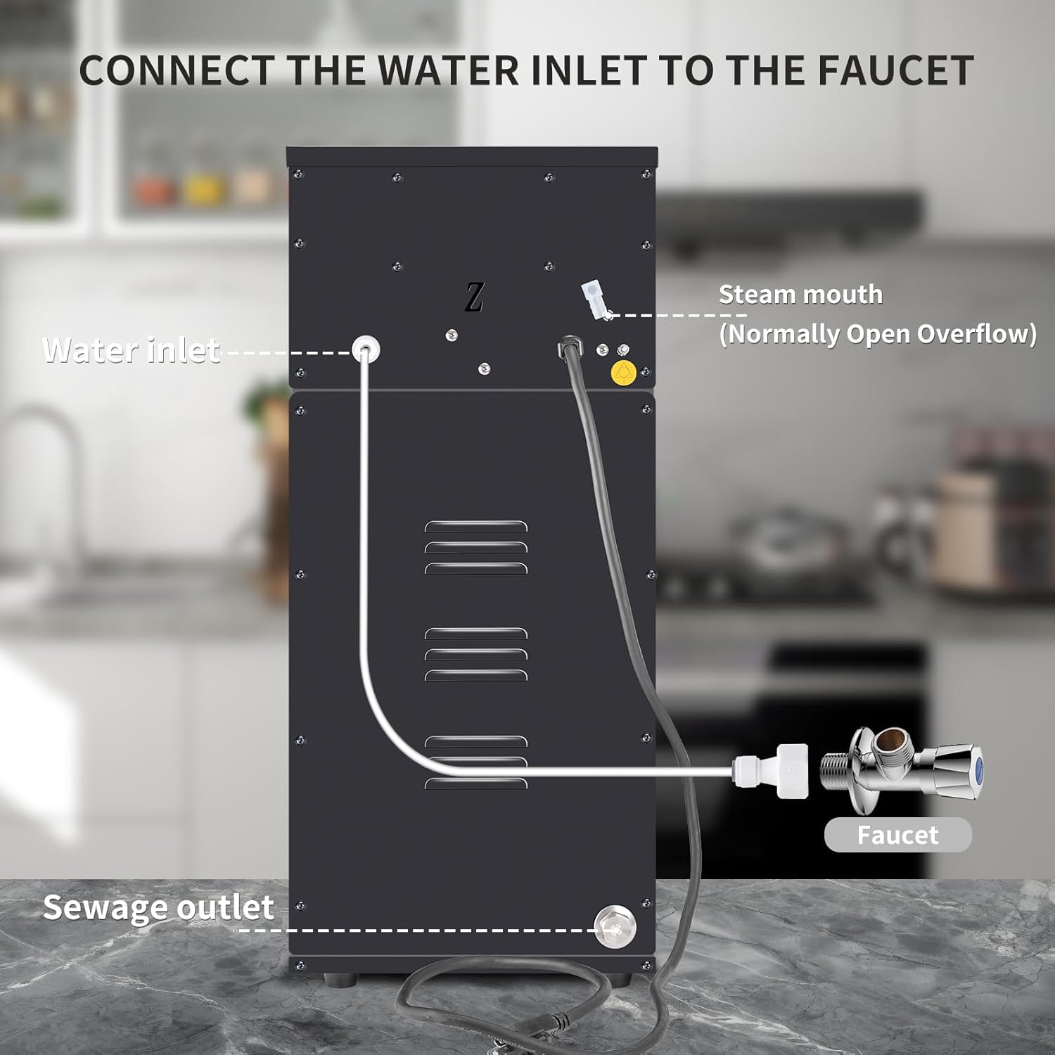 Commercial Milk Frother, 2500W 110V Automatic Steam Boiling Water Machine Electric Steam Milk Frothing Machine Espresso Coffee Milk Foam Machine Steamer with LED Display for Coffee Tea Shop